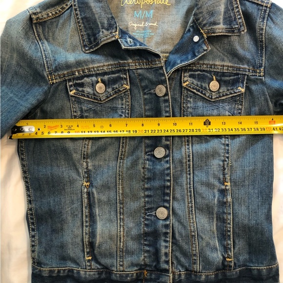 ⭐️2/$20⭐️ Aeropostale denim jacket size M - Picture 6 of 8